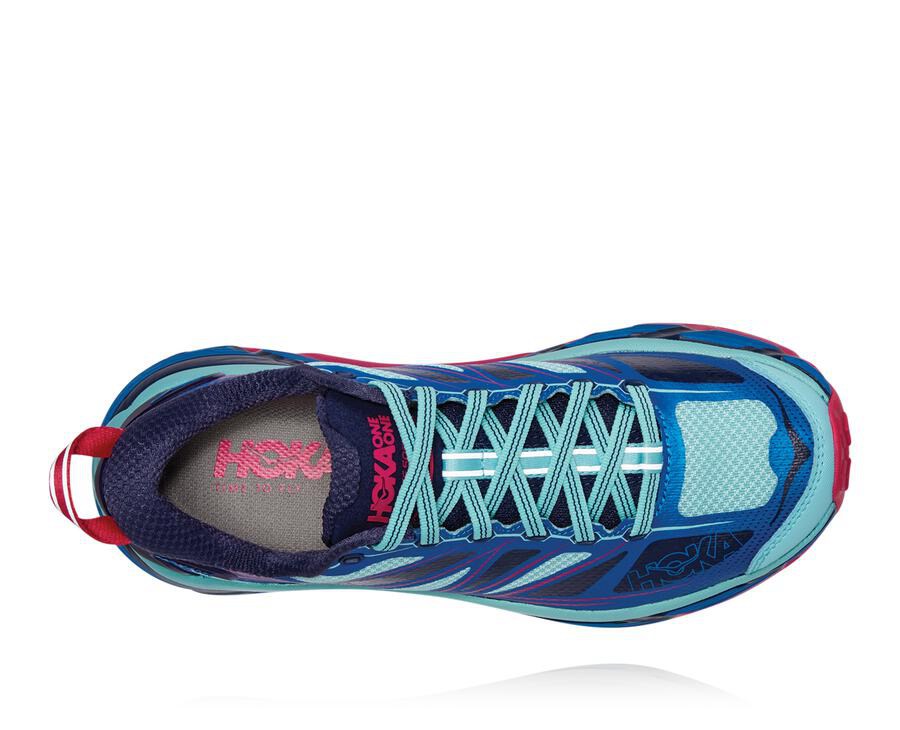 Hoka One One Trail Schoenen Dames - Mafate Speed 2 - Donkerblauw - AQ5801273